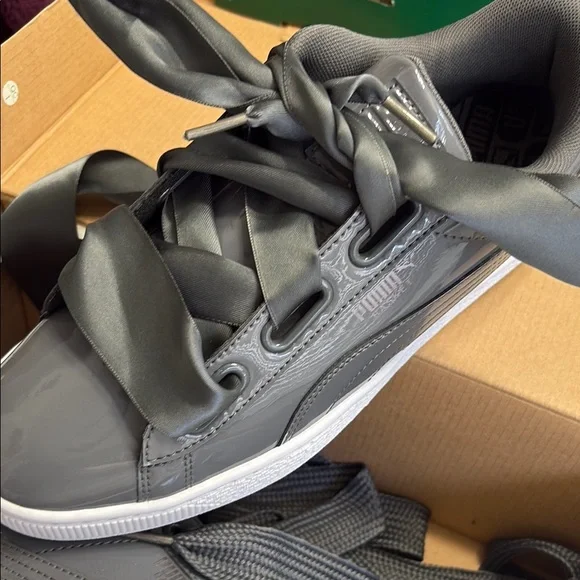 Puma Women's Glossy Charcoal Sneakers - Picture 2 of 5